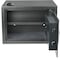 Stalwart Electronic Safe - Biometric Lock Box with 2 Override Keys for Jewelry, Cash by Dark Gray, 3PK 65-FIN-25-GRY - alternate 2